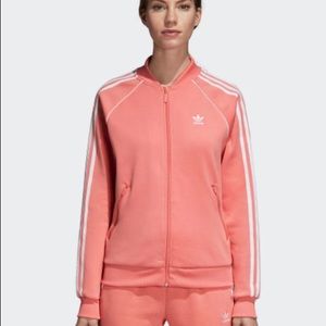 Adidas coral track jacket